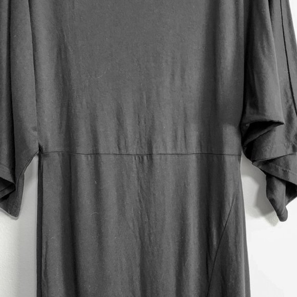 SOLD❗️Free People Beach Round Neck Wide Sleeve Split Front Maxi Dress Size M - Picture 7 of 11